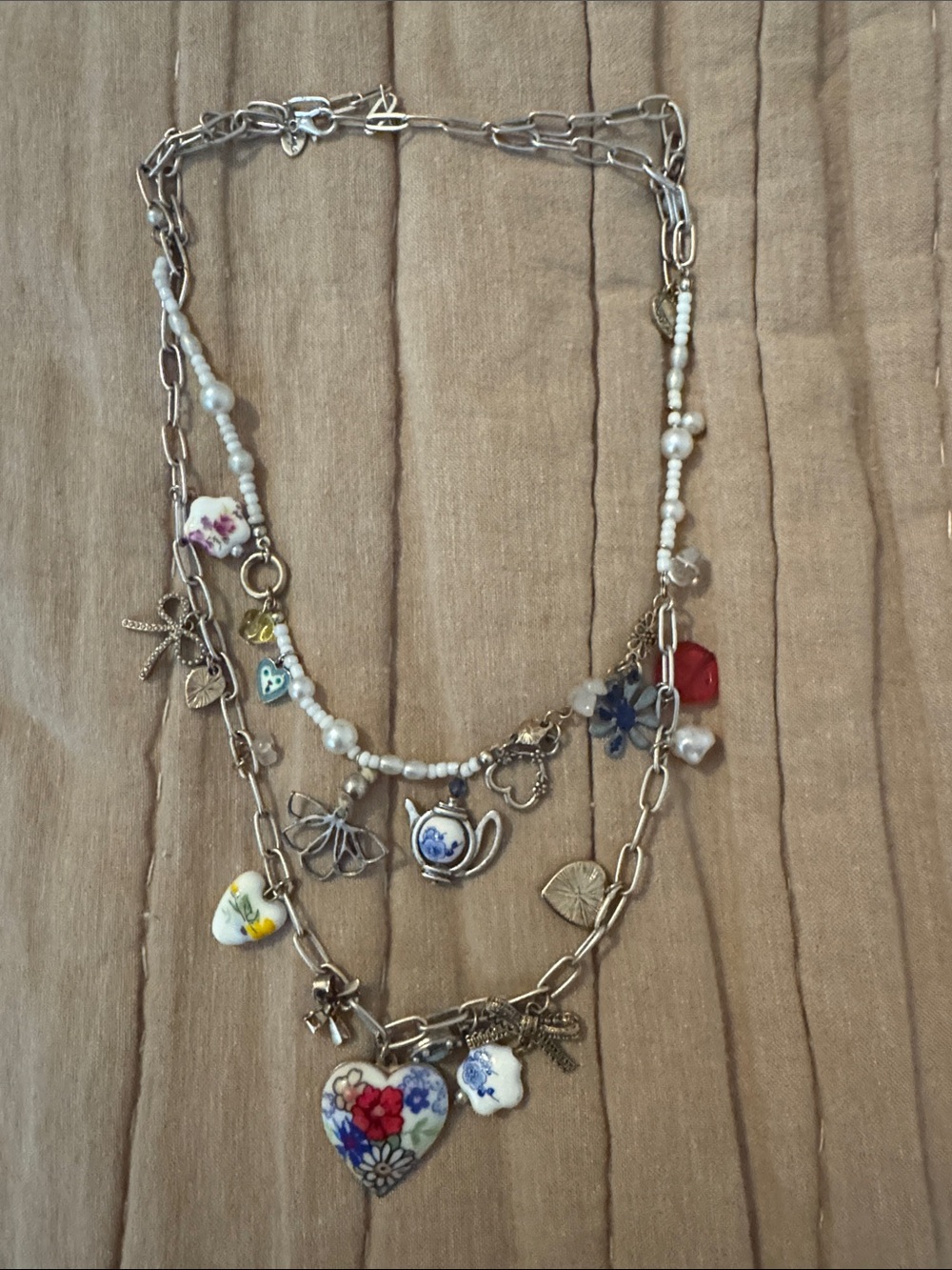 NWOT Free People Coquette Charm Necklace